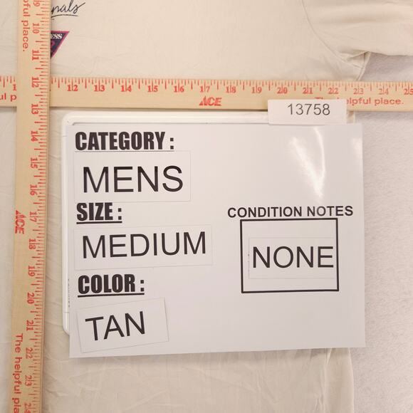 Guess Casual Graphic Short Sleeve Crew Neck T Shirt Mens Size Medium M Tan - Picture 7 of 10